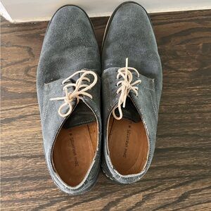 John Varvatos Men’s Blue Suede Oxfords 8.5